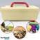 FISHING BOX TOOL ORGANIZER CONTAINER MEDIUM CREAM image 1