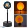 Sunset Lamp Lámpara de proyector de luz con USB Color ajustable Rotación de 360° LED romántica fotografía 3