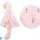 Pink rabbit plush mascot 35cm image 1