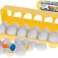 Educational jigsaw puzzle sorter match shapes numbers eggs 12 pieces image 1