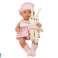 Poupée bébé dans un Carrier Bunny Plaid Outfit Rose photo 3
