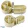 Organizer for cosmetics office accessories handle beige image 1