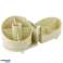 Organizer for cosmetics office accessories handle beige image 2