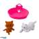 Spielfiguren-Set mit Hunde- und Kätzchenbett Futternapf Bild 3