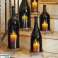 DECORATIEVE WIJNFLES MET KAARS LED KAARS KANDELAAR FLES STOP foto 3