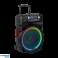 Active speaker column with 2 wireless microphones UHF SD Bluetooth FM USB LED 60 Watt image 1