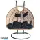 Chaise suspendue, balançoire cocon avec coussins, DEUX PLACES KR34 photo 1