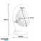 Chaise suspendue, balançoire cocon avec coussins, DEUX PLACES KR34 photo 3