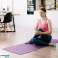 Yogamatte für Übungen Pilates Fitness 183x61cm Dicke 1cm Material NBR Lila REBEL ACTIVE Bild 4