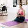 Yogamatte für Übungen Pilates Fitness 183x61cm 6mm dick TPE Material lila REBEL ACTIVE Bild 4