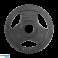 LEC RBA 2143 05 Olympic Cast Iron Weight Set 4x5kg. 51mm hole. plate with handles. REBEL ACTIVE image 2