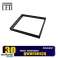Panneau LED 60x60 48W lampe de plafond cassette 3000K chaud    cadre noir de montage de surface photo 1