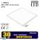 Panneau LED 60x60 48W lampe de plafond cassette 3000K chaud    cadre noir de montage de surface photo 2
