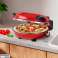 TEESA SUPREME pizzaoven 1200 W 32 cm raam verwijderbare steenbediening twee kachels foto 6