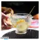 Sett med 6 store rillede glasskopper 380 ml SZK150ZESTAW6 bilde 3