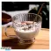 Sett med 6 store rillede glasskopper 380 ml SZK150ZESTAW6 bilde 1