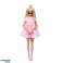 Barbie Puppe Deluxe Style 3 rosa Kleid mit großer Schleife Bild 1