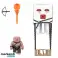 Set mit Minecraft-Figur, die Ghast mit Projektil angreift Bild 1