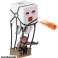 Set mit Minecraft-Figur, die Ghast mit Projektil angreift Bild 4