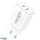 Ładowarka sieciowa Dual 40W do USB-C, biała 180-240V / szybka ładowarka / max. 40 watów zdjęcie 3