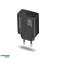 EZC105K Esperanza sienas lādētājs 20w usb c pd 20w / usb a qc 3.0 18w melns attēls 1