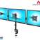 Desk Mount for 3 LCD Monitors Maclean. dual arms. VESA 75x75 and 100x100. 13" 27". 8kg. MC 691 image 6