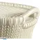 Cesta de lavandería Knit 57L crema fotografía 1