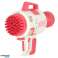 Savon Bubble Gun Bubble Maker Bulles de savon Lumières Rose photo 3