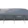 Lamar Pool mit rechteckigem Rahmen 400 x 200 x 76 cm Filterpumpe Grau 70 Stk. Bild 3