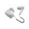 Rosberg R51100HT, Wall mounted hair dryer, 1300W, 2 speed settings, Shave socket, White image 1