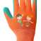 Arbeits handschuhe für Kinder Polyester mit Latexschaum crincle Größe 3 Bild 2