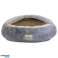 Shaggy Fluffy Pet Bed with Canopy Light Gray 60 cm Diameter image 5