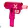 Pistol de apă mic transparent albastru roz fotografia 3