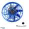 Flying Puck UFO Disc Light Casting LED Giroscop Albastru fotografia 3