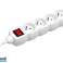 Multiprise TRACER PowerCord 3,0m  4 prises. interrupteur. blanc photo 1