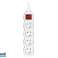 Multiprise TRACER PowerCord 3,0m  4 prises. interrupteur. blanc photo 2