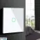 Touch-Wandschalter Maclean einfach SMART Tuya APP Glas weiß mit quadratischer Hintergrundbeleuchtung Taste 86x86mm MCE716W Bild 1