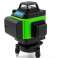 LASER LEVEL CROSS LINE LASER GRØN SELVNIVELLERENDE 4D 360 2 BATTERIER billede 1