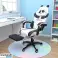 PANDA swivel gaming chair with footrest and massager KIDS ZONE KO34 image 1