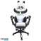 PANDA swivel gaming chair with footrest and massager KIDS ZONE KO34 image 6