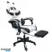 PANDA swivel gaming chair with footrest and massager KIDS ZONE KO34 image 4