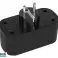 72 078# Smart socket double controlled wifi tuya black image 1