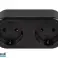 72 078# Smart socket double controlled wifi tuya black image 2