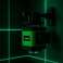 LASER LEVEL CROSS LINE LASER GRØN SELVNIVELLERENDE 4D 360 2 BATTERIER billede 5