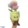 Knuffel plant 30 cm 6 assorti zoals pompons, vetplantjes, margrieten, cactussen, tulpen en paddenstoelen. foto 2