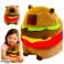 PLUSH CAPYBARA BURGER – DECORATIVE MASCOT 30 CM FOR CHILDREN AND ADULTS image 3
