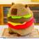 PLUSH CAPYBARA BURGER – DECORATIVE MASCOT 30 CM FOR CHILDREN AND ADULTS image 4