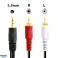 AK233A KABEL JACK 3 5MM 2XRCA CINCH zdjęcie 2