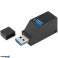 AK337 USB 3.0-HUB SVART bilde 1
