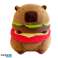 PLUSH CAPYBARA BURGER – DECORATIVE MASCOT 30 CM FOR CHILDREN AND ADULTS image 6